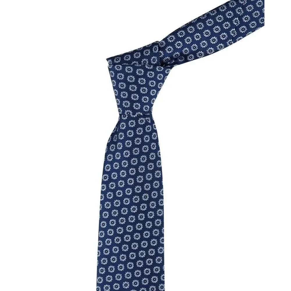 NWT Tommy Hilfiger Jordan Floral Necktie Navy Blue 3